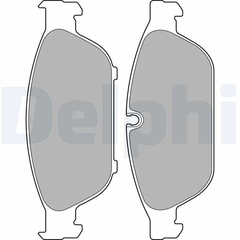 DELPHI fékbetétkészlet, tárcsafék - LP2238 - TothCarparts