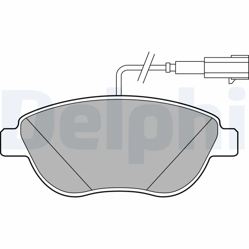 DELPHI fékbetétkészlet, tárcsafék - LP2240 - TothCarparts