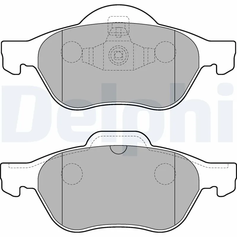 DELPHI fékbetétkészlet, tárcsafék - LP2252 - TothCarparts
