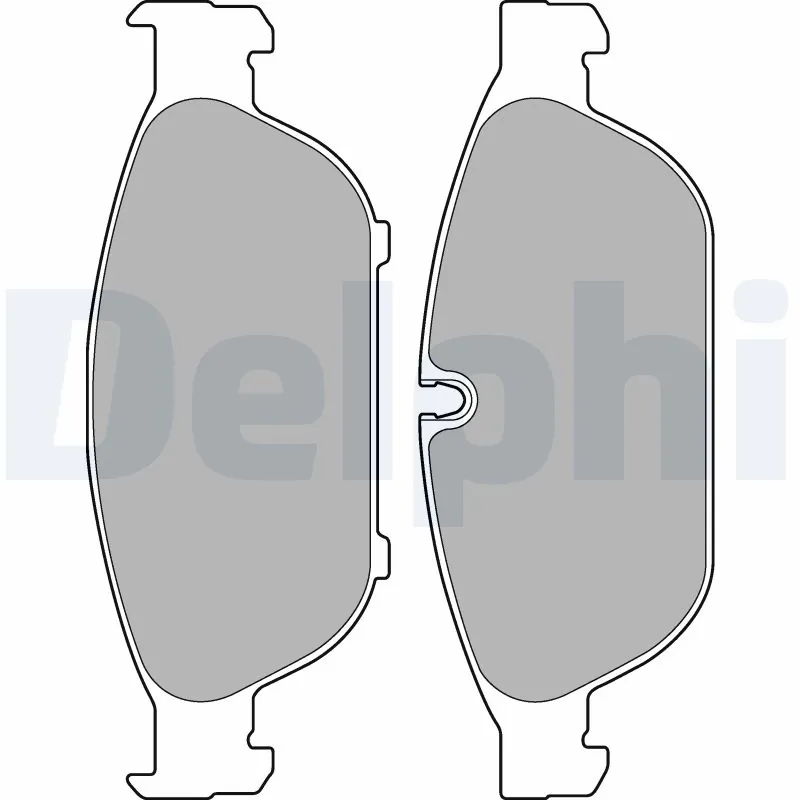 DELPHI fékbetétkészlet, tárcsafék - LP2301 - TothCarparts