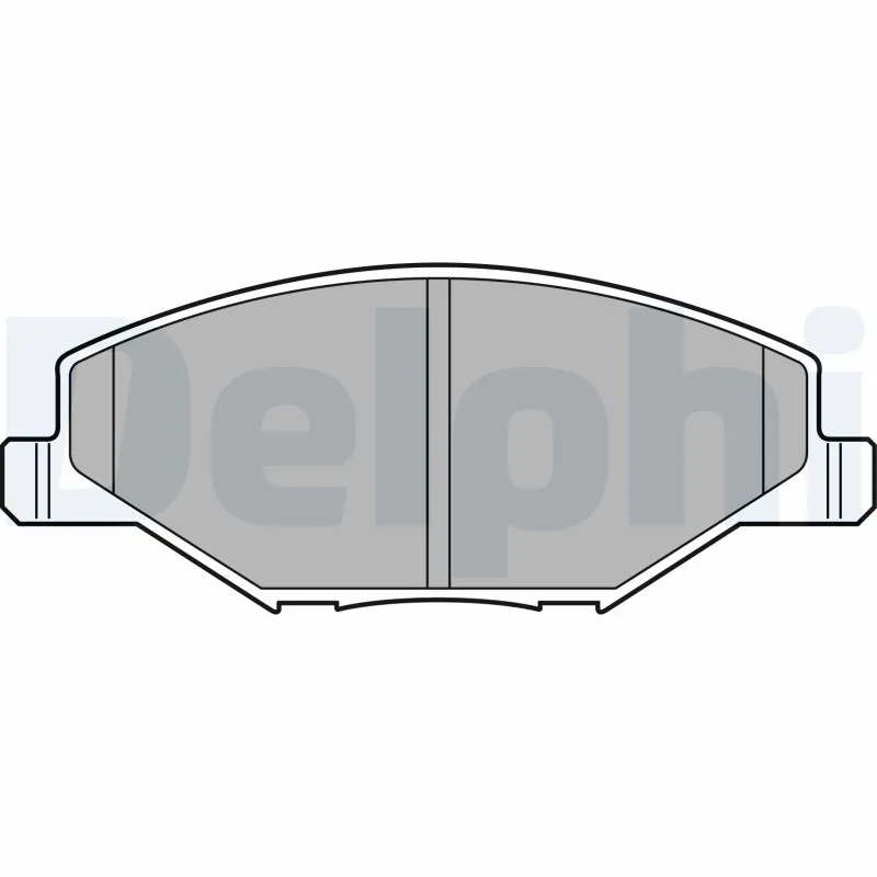 DELPHI fékbetétkészlet, tárcsafék - LP2444 - TothCarparts