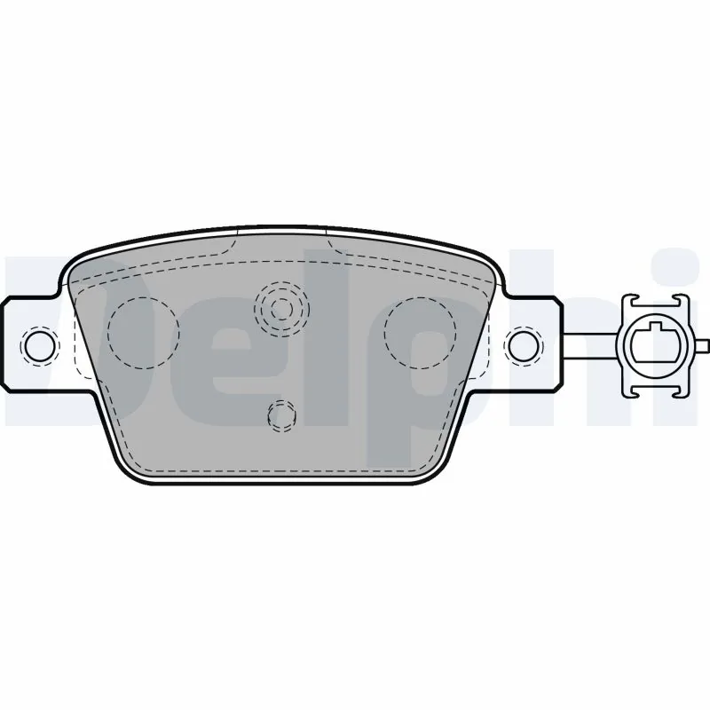 DELPHI fékbetétkészlet, tárcsafék - LP2486 - TothCarparts