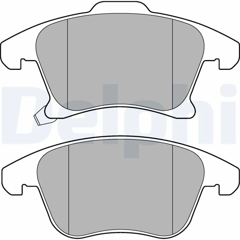 DELPHI fékbetétkészlet, tárcsafék - LP3181 - TothCarparts