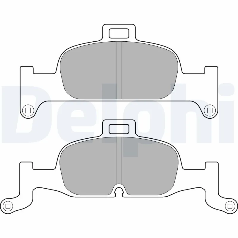 DELPHI fékbetétkészlet, tárcsafék - LP3239 - TothCarparts