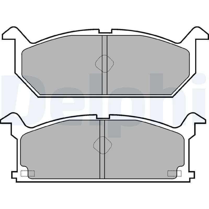 DELPHI fékbetétkészlet, tárcsafék - LP528 - TothCarparts