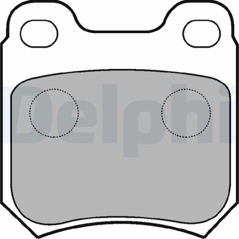 DELPHI fékbetétkészlet, tárcsafék - LP590 - TothCarparts