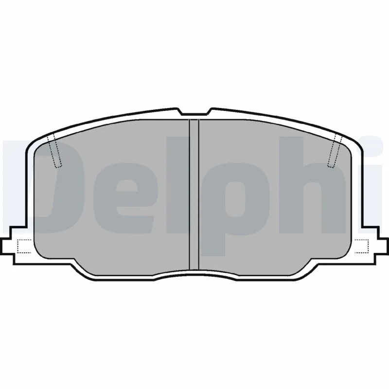 DELPHI fékbetétkészlet, tárcsafék - LP613 - TothCarparts