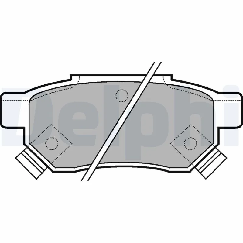 DELPHI fékbetétkészlet, tárcsafék - LP625 - TothCarparts