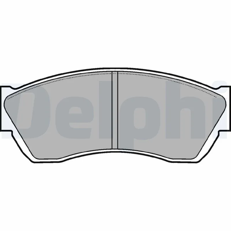 DELPHI fékbetétkészlet, tárcsafék - LP676 - TothCarparts