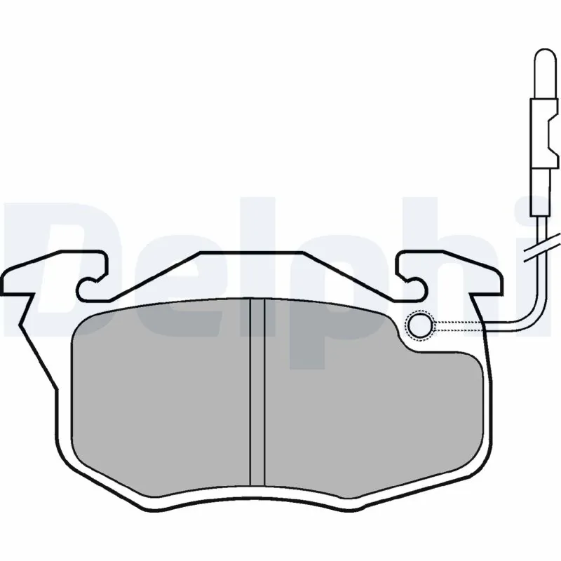 DELPHI fékbetétkészlet, tárcsafék - LP696 - TothCarparts