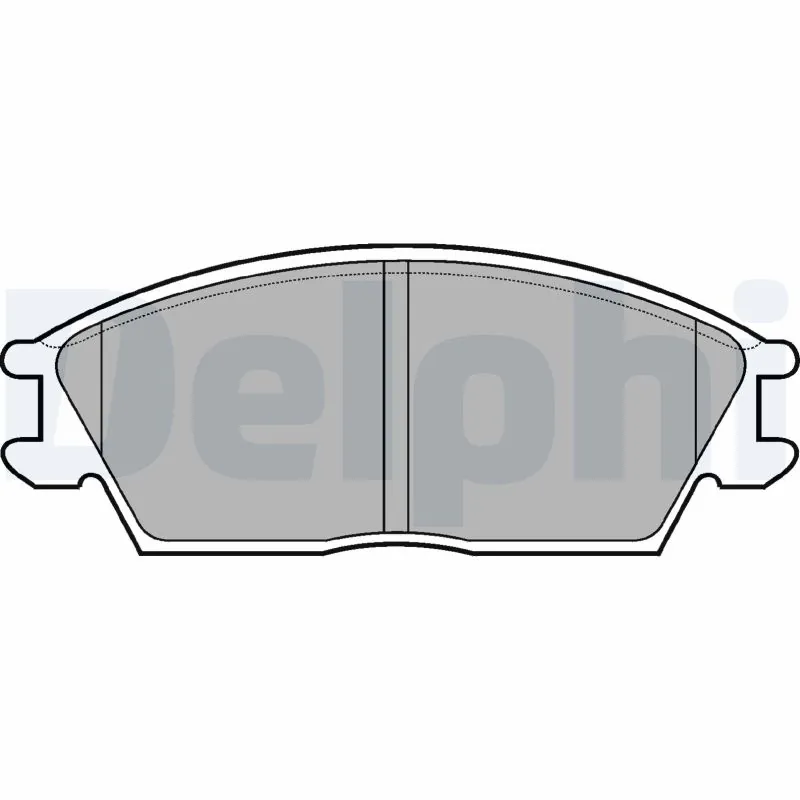 DELPHI fékbetétkészlet, tárcsafék - LP704 - TothCarparts