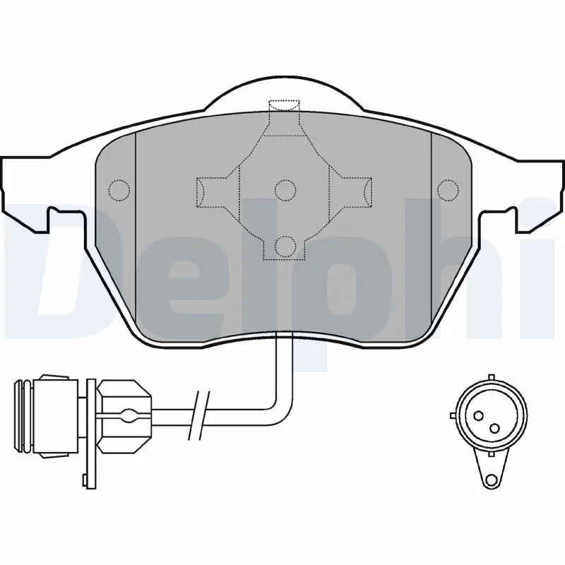DELPHI fékbetétkészlet, tárcsafék - LP784 - TothCarparts