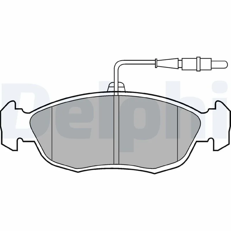 DELPHI fékbetétkészlet, tárcsafék - LP793 - TothCarparts