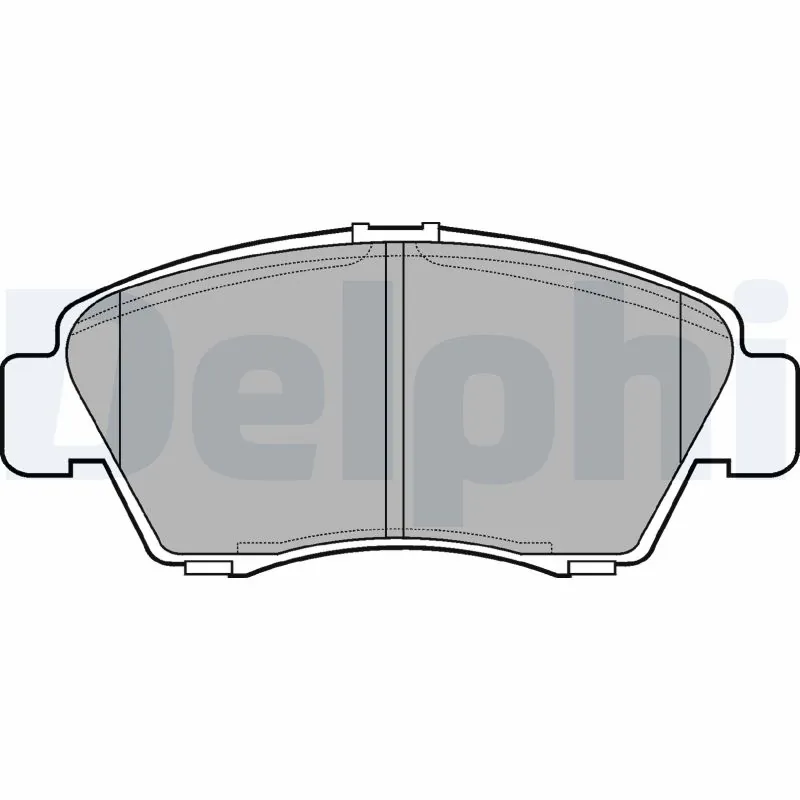 DELPHI fékbetétkészlet, tárcsafék - LP809 - TothCarparts