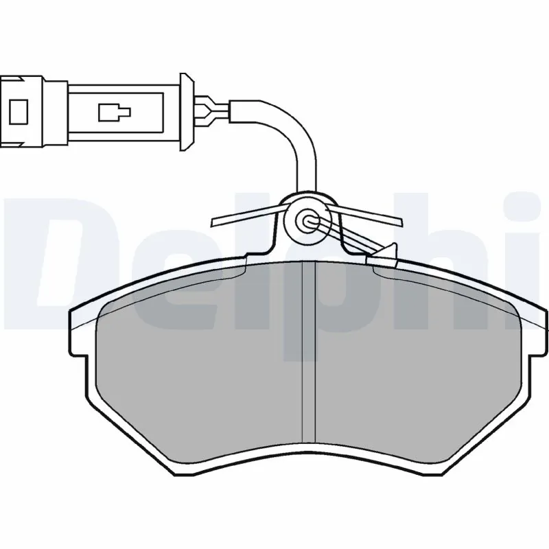 DELPHI fékbetétkészlet, tárcsafék - LP884 - TothCarparts