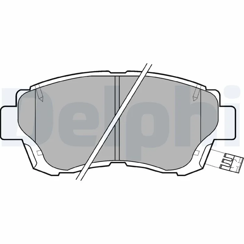 DELPHI fékbetétkészlet, tárcsafék - LP936 - TothCarparts
