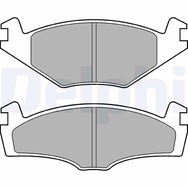 DELPHI fékbetétkészlet, tárcsafék - LP979 - TothCarparts