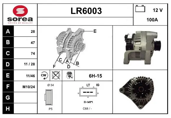 SERA generátor - LR6003 - TothCarparts