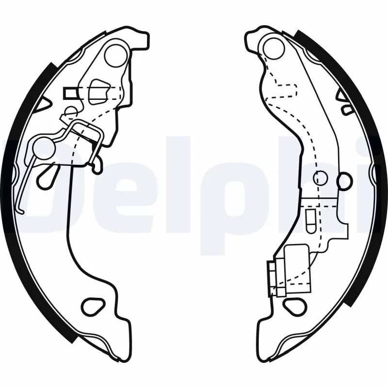 DELPHI fékpofakészlet - LS1858 - TothCarparts