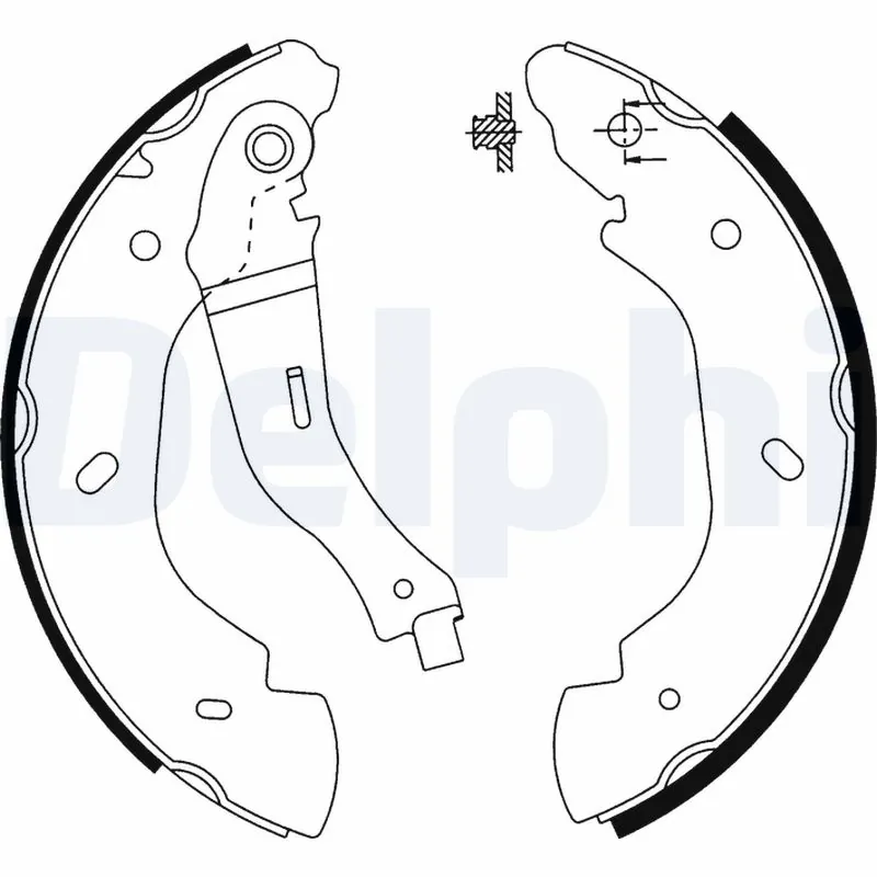 DELPHI fékpofakészlet - LS1915 - TothCarparts