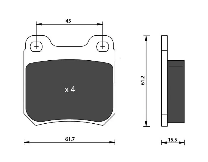 7 SEVEN PARTS fékbetétkészlet, tárcsafék - SVP14380 - TothCarparts