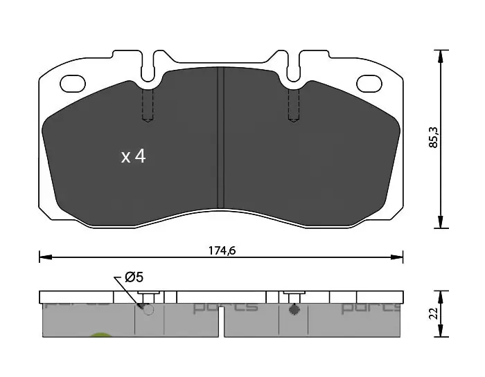 7 SEVEN PARTS fékbetétkészlet, tárcsafék - SVP19240 - TothCarparts