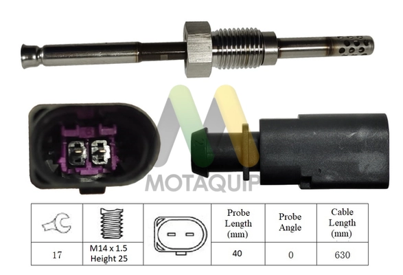 MOTAQUIP Érzékelő, kipufogógáz-hőmérséklet - LVET188 - TothCarparts