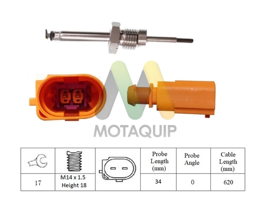 MOTAQUIP Érzékelő, kipufogógáz-hőmérséklet - LVET377 - TothCarparts