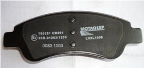 MOTAQUIP fékbetétkészlet, tárcsafék - LVXL1006 - TothCarparts