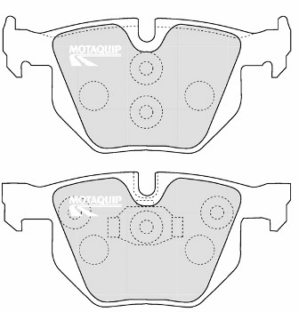 MOTAQUIP fékbetétkészlet, tárcsafék - LVXL1167 - TothCarparts