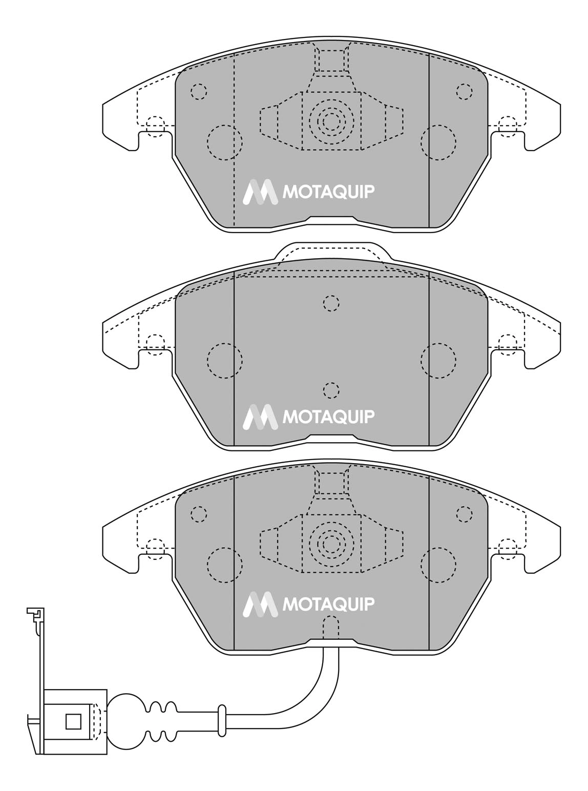 MOTAQUIP fékbetétkészlet, tárcsafék - LVXL1231 - TothCarparts