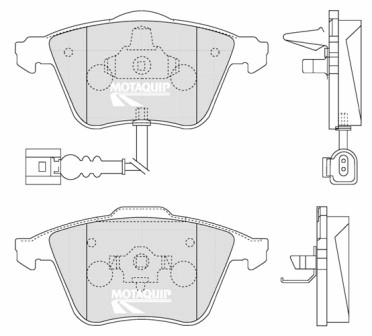 MOTAQUIP fékbetétkészlet, tárcsafék - LVXL1264 - TothCarparts