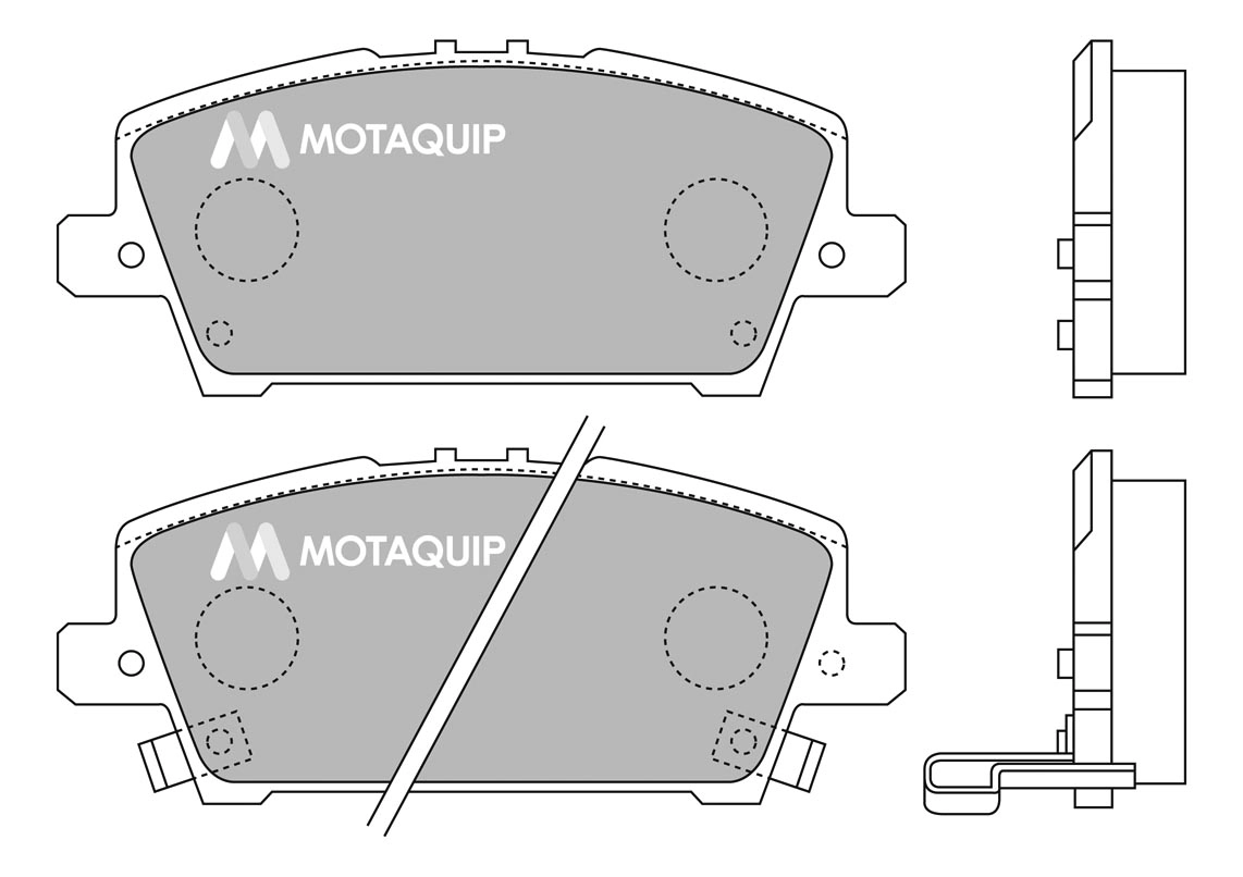 MOTAQUIP fékbetétkészlet, tárcsafék - LVXL1295 - TothCarparts