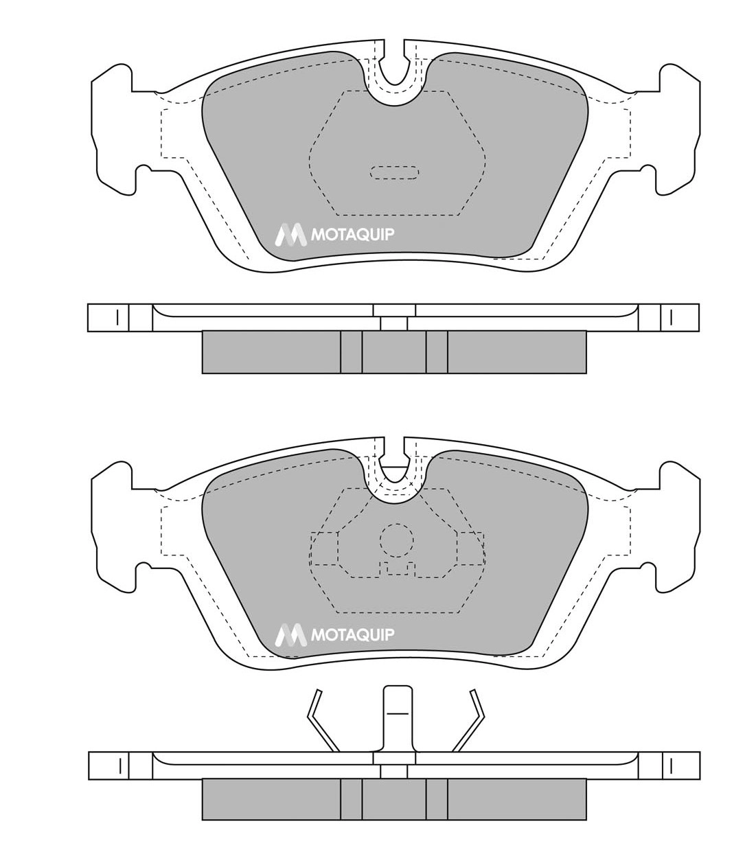 MOTAQUIP fékbetétkészlet, tárcsafék - LVXL634 - TothCarparts