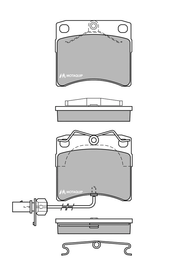 MOTAQUIP fékbetétkészlet, tárcsafék - LVXL657 - TothCarparts