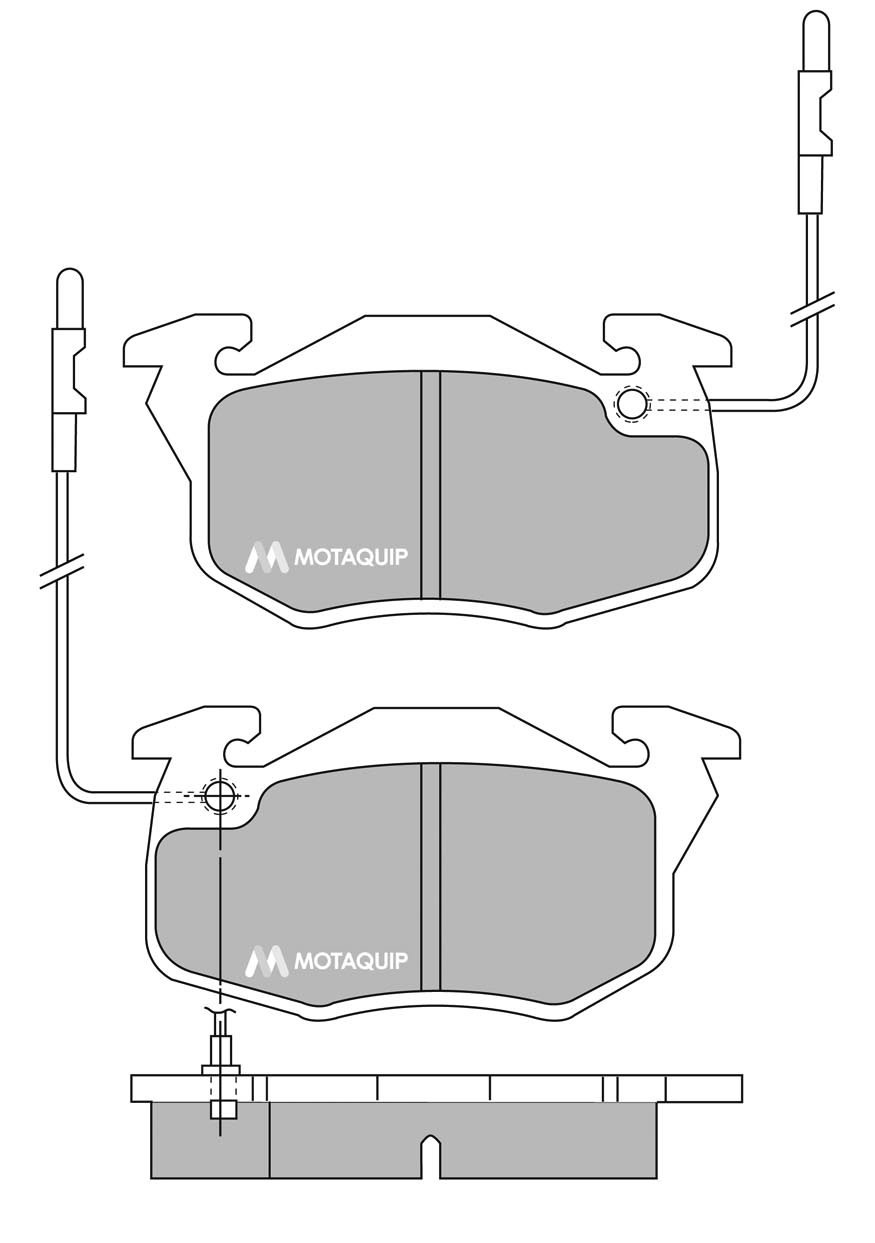 MOTAQUIP fékbetétkészlet, tárcsafék - LVXL671 - TothCarparts