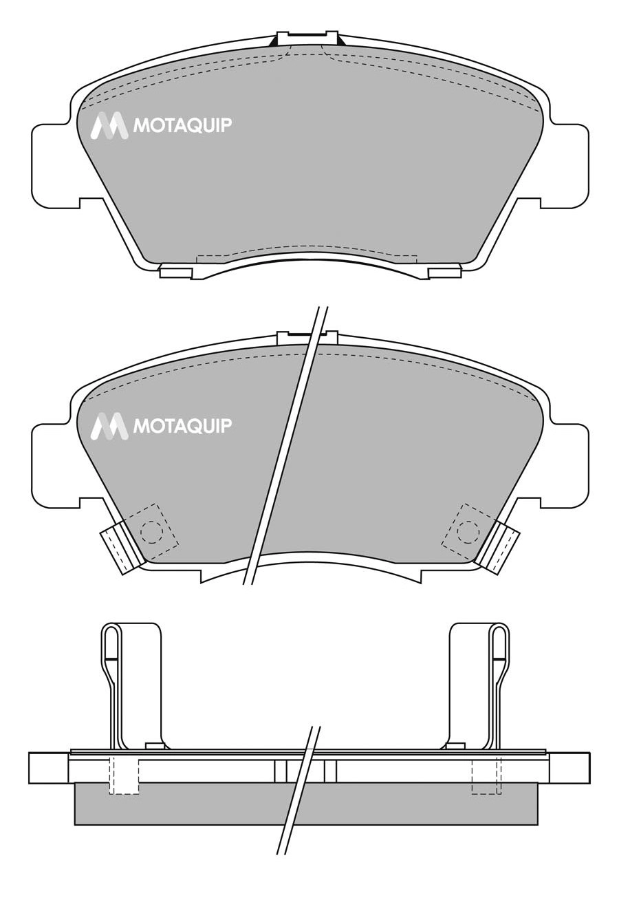 MOTAQUIP fékbetétkészlet, tárcsafék - LVXL874 - TothCarparts