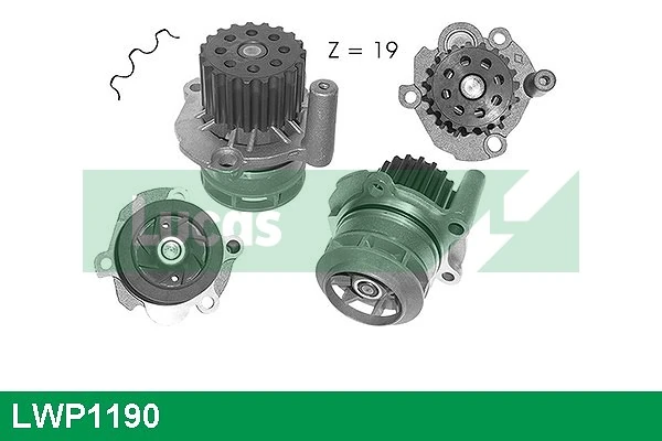 LUCAS Vízszivattyú, motorhűtés - LWP1190 - TothCarparts