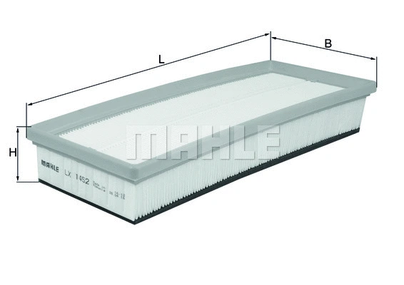 MAHLE légszűrő - LX 1452 - TothCarparts