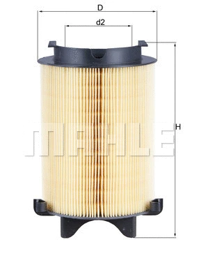 MAHLE légszűrő - LX 1566 - TothCarparts