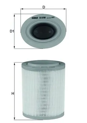 MAHLE légszűrő - LX 2790 - TothCarparts