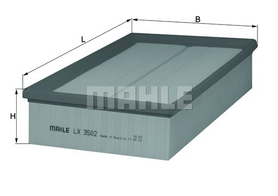 MAHLE légszűrő - LX 3502 - TothCarparts