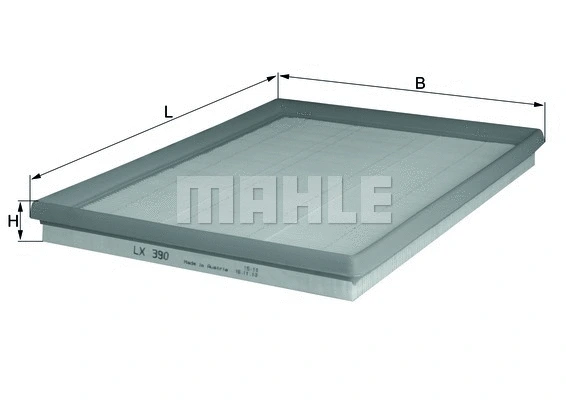 MAHLE légszűrő - LX 390 - TothCarparts