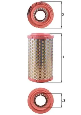 KNECHT légszűrő - LX 4574 - TothCarparts