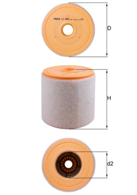 MAHLE légszűrő - LX 4959 - TothCarparts