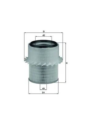 KNECHT légszűrő - LX 673 - TothCarparts