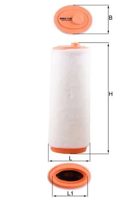KNECHT légszűrő - LX 823 - TothCarparts
