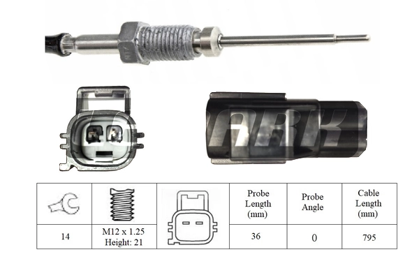 LEMARK Érzékelő, kipufogógáz-hőmérséklet - LXT087 - TothCarparts