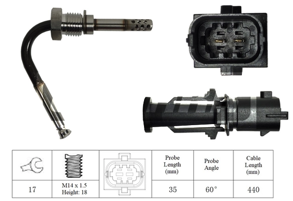 LEMARK Érzékelő, kipufogógáz-hőmérséklet - LXT296 - TothCarparts