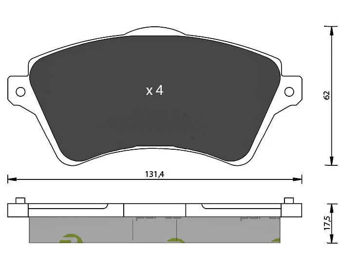 7 SEVEN PARTS fékbetétkészlet, tárcsafék - SVP21030 - TothCarparts
